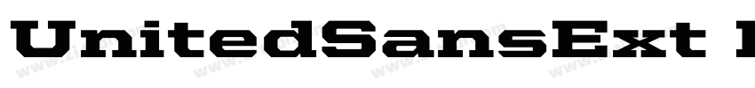 UnitedSansExt Black字体转换